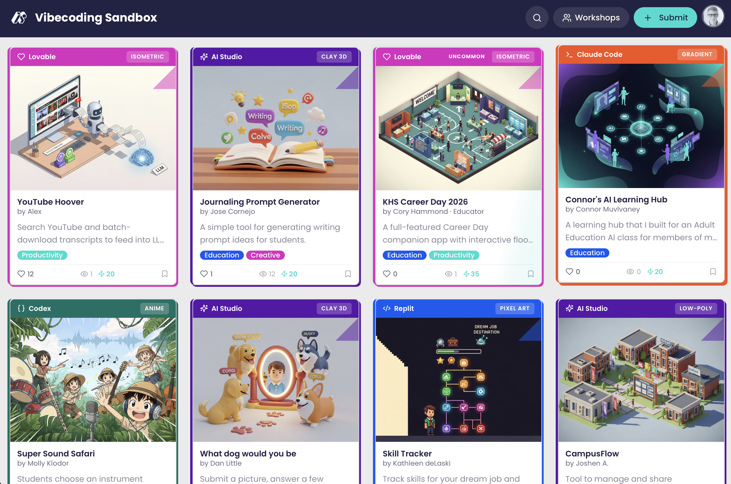 Vibecoding Showcase | aiEDU Project Gallery